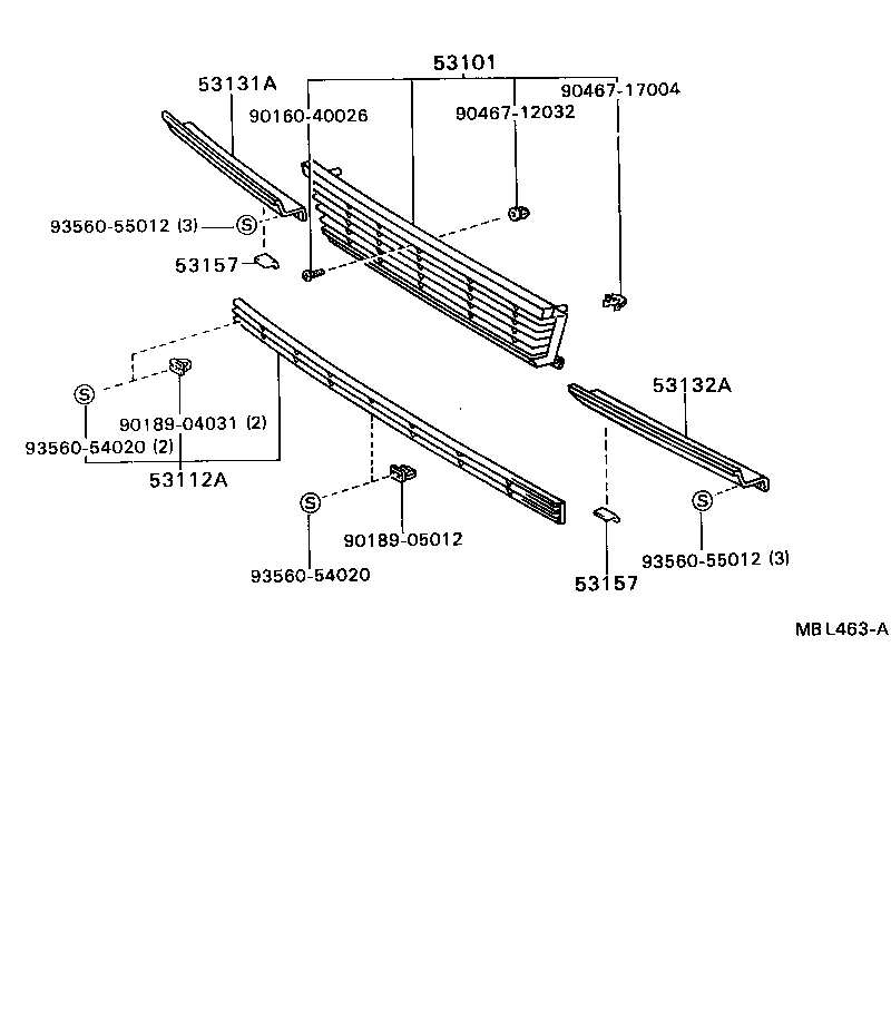  CAMRY |  RADIATOR GRILLE