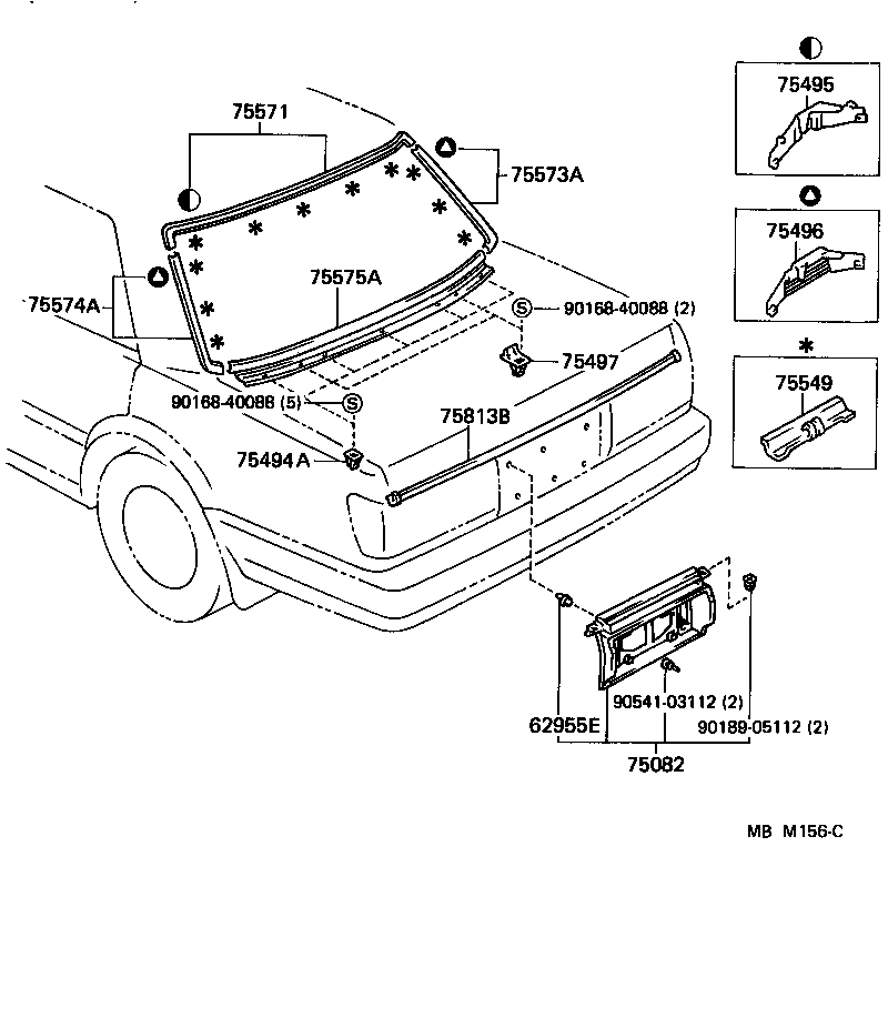  CROWN |  REAR MOULDING