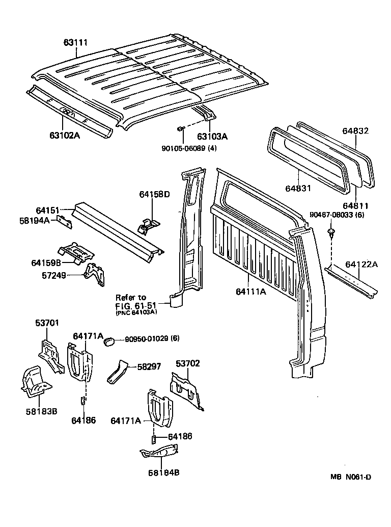  DYNA150 |  ROOF PANEL BACK PANEL