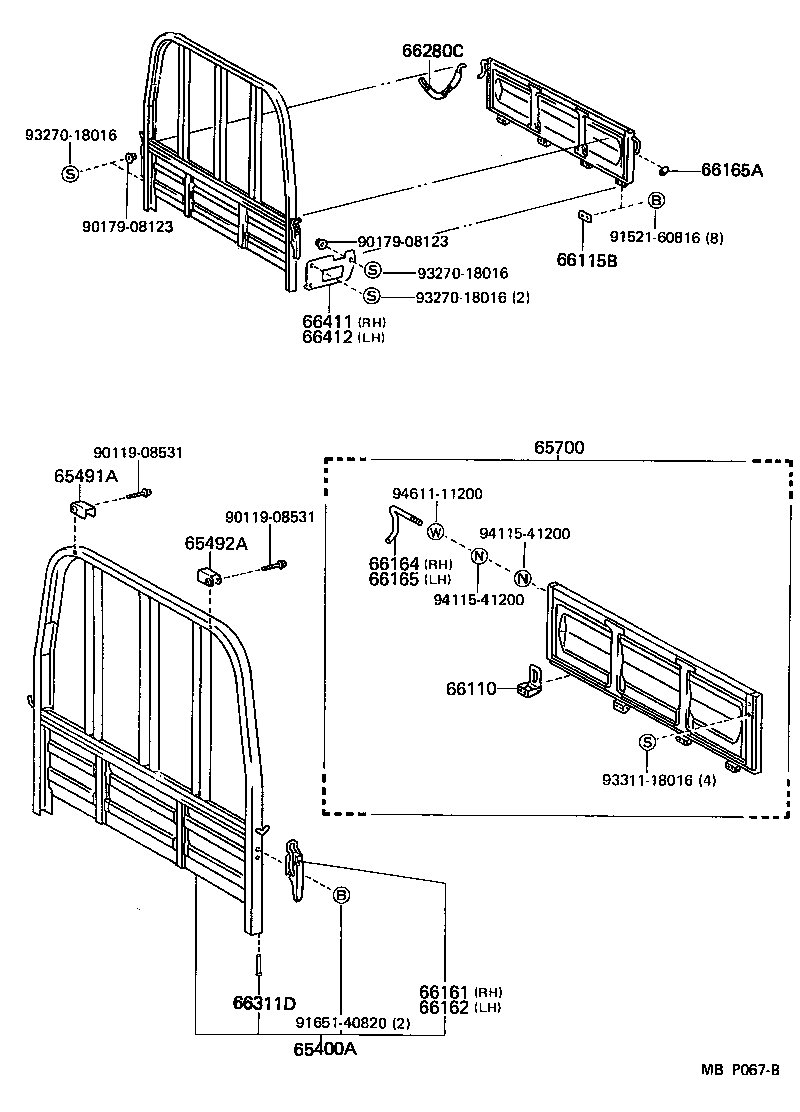  DYNA100 |  REAR BODY GUARD FRAME TAIL GATE