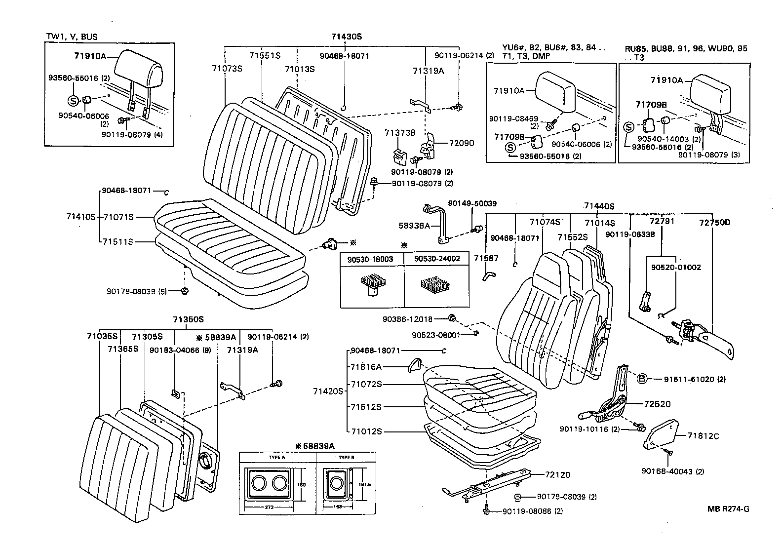  DYNA 200 |  SEAT SEAT TRACK