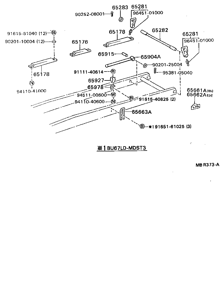 DYNA 200 |  REAR BODY SUB FRAME