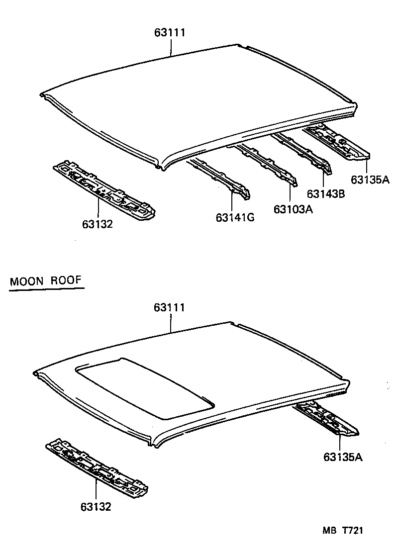  STARLET |  ROOF PANEL BACK WINDOW GLASS