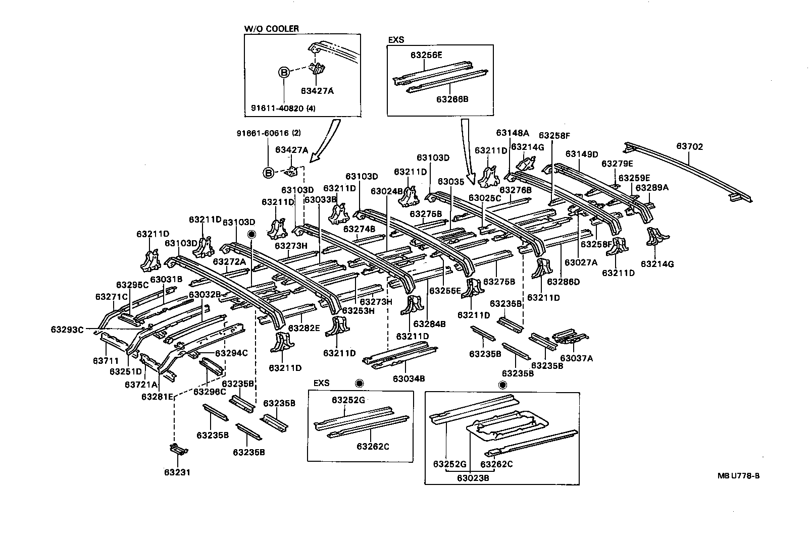  COASTER |  ROOF PANEL BACK PANEL