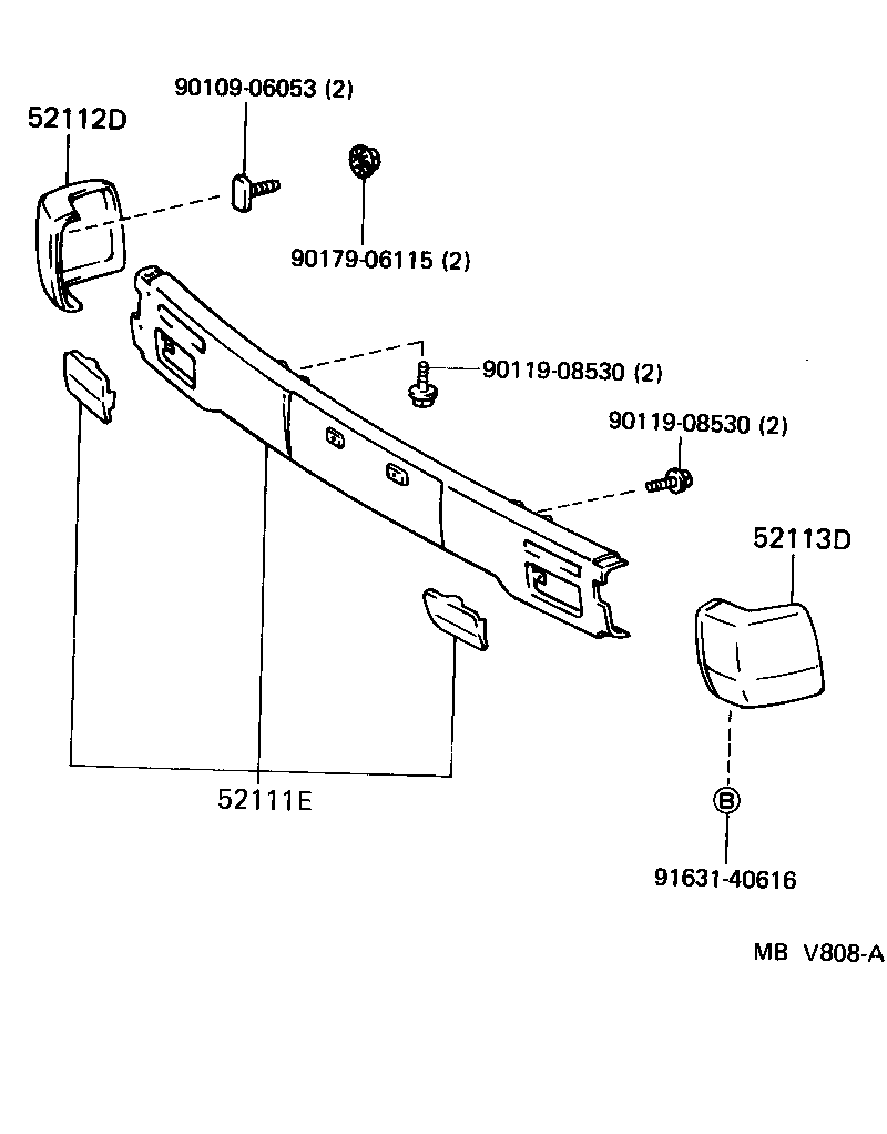  DYNA100 |  FRONT BUMPER BUMPER STAY