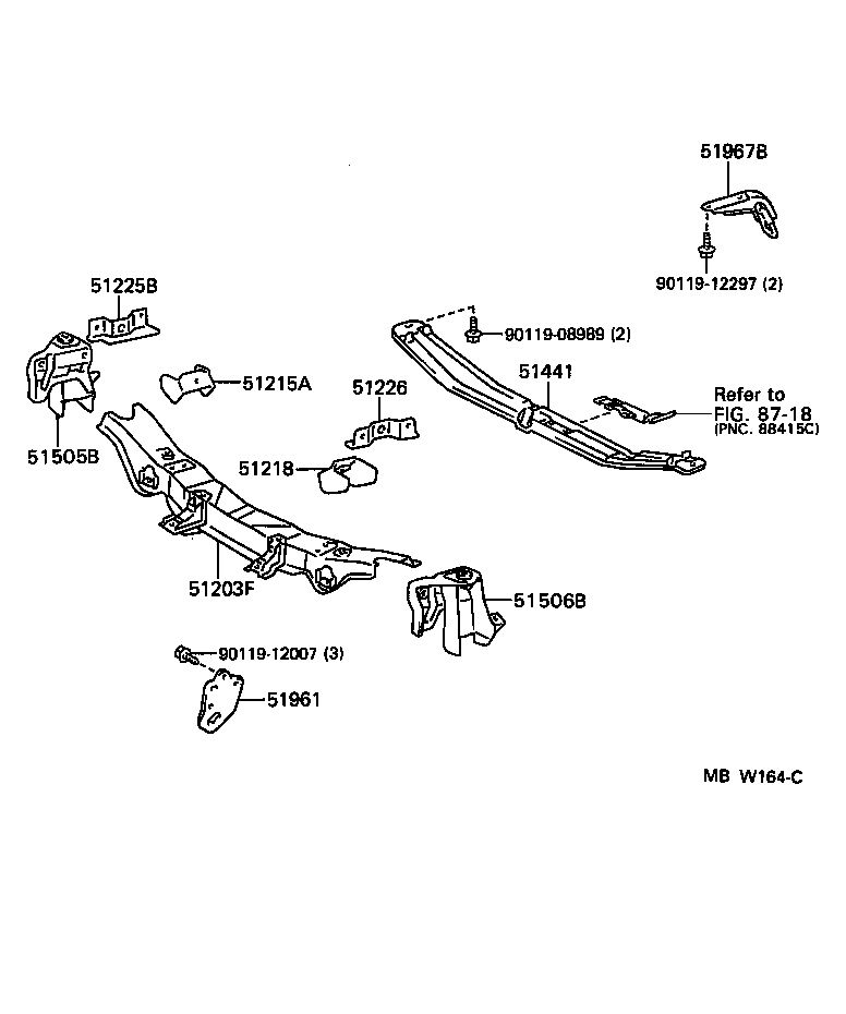  LITEACE VAN WAGON |  SUSPENSION CROSSMEMBER UNDER COVER