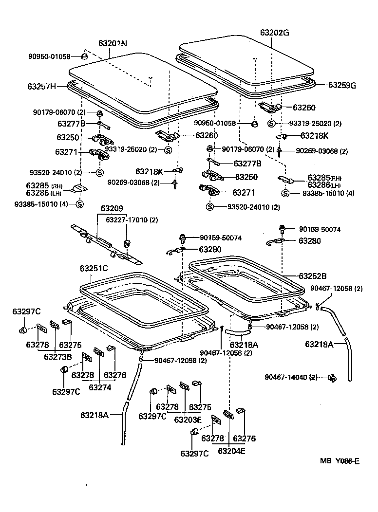  RAV4 |  ROOF PANEL BACK PANEL