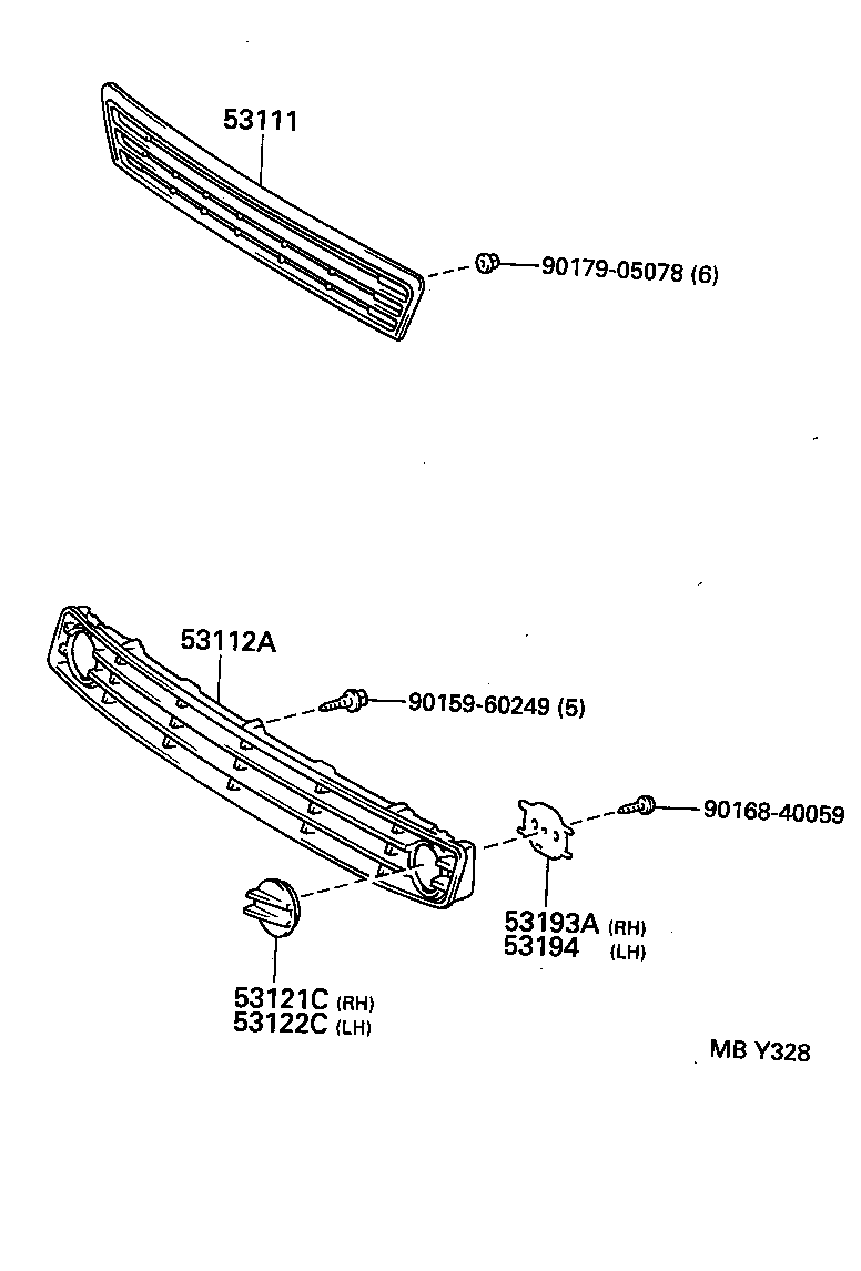  ES300 |  RADIATOR GRILLE