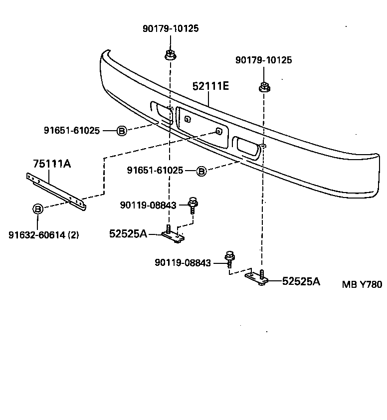  DYNA200 |  FRONT BUMPER BUMPER STAY