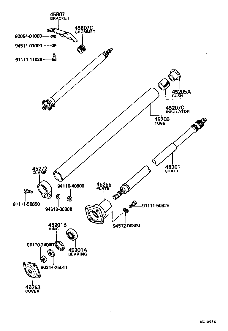  HEAVY DUTY TRUCK |  STEERING COLUMN SHAFT