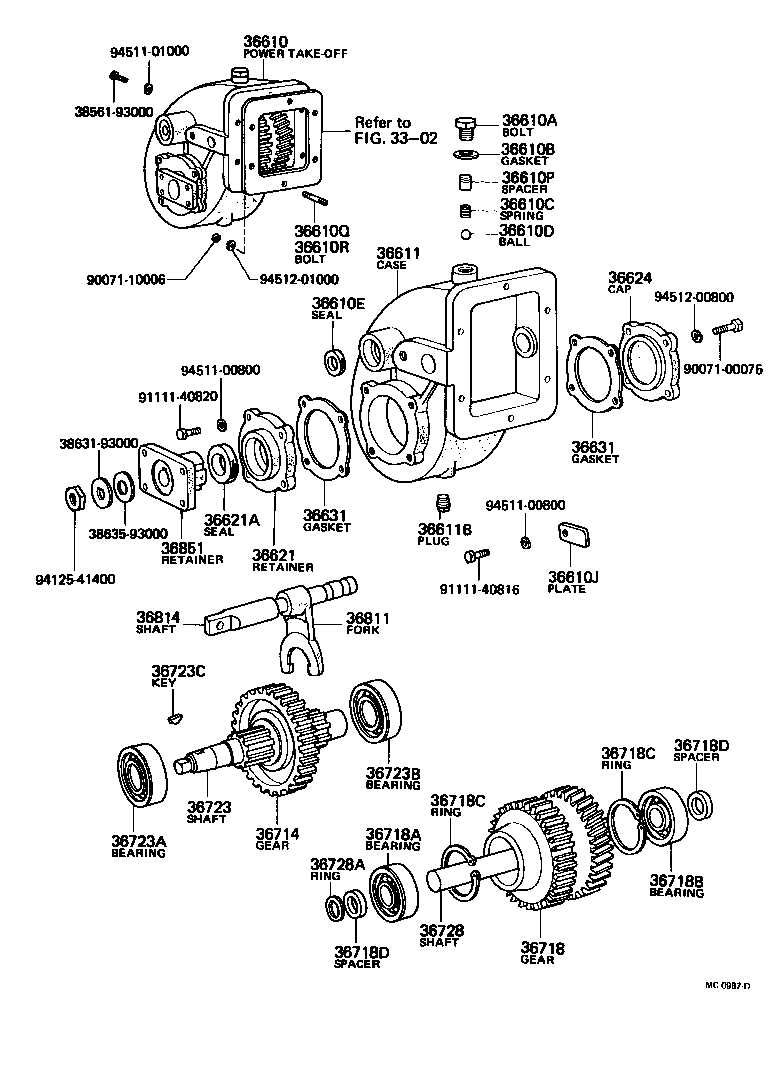  HEAVY DUTY TRUCK |  POWER TAKE OFF CASE GEAR