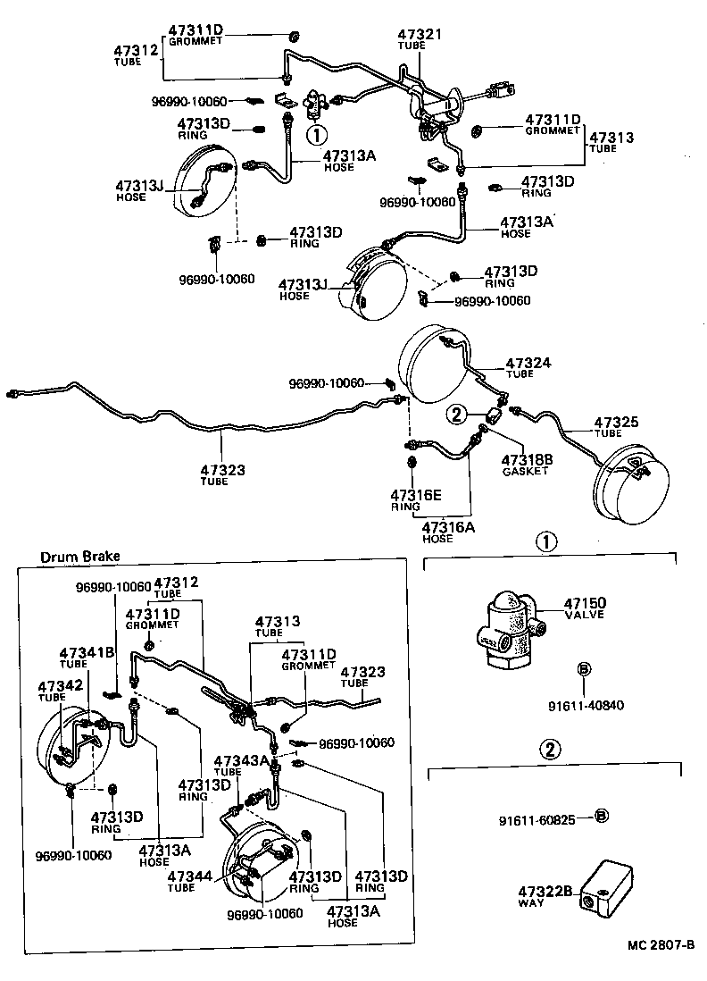  TOYOTA1000 |  BRAKE TUBE CLAMP