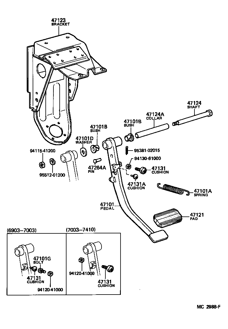  HEAVY DUTY TRUCK |  BRAKE PEDAL BRACKET