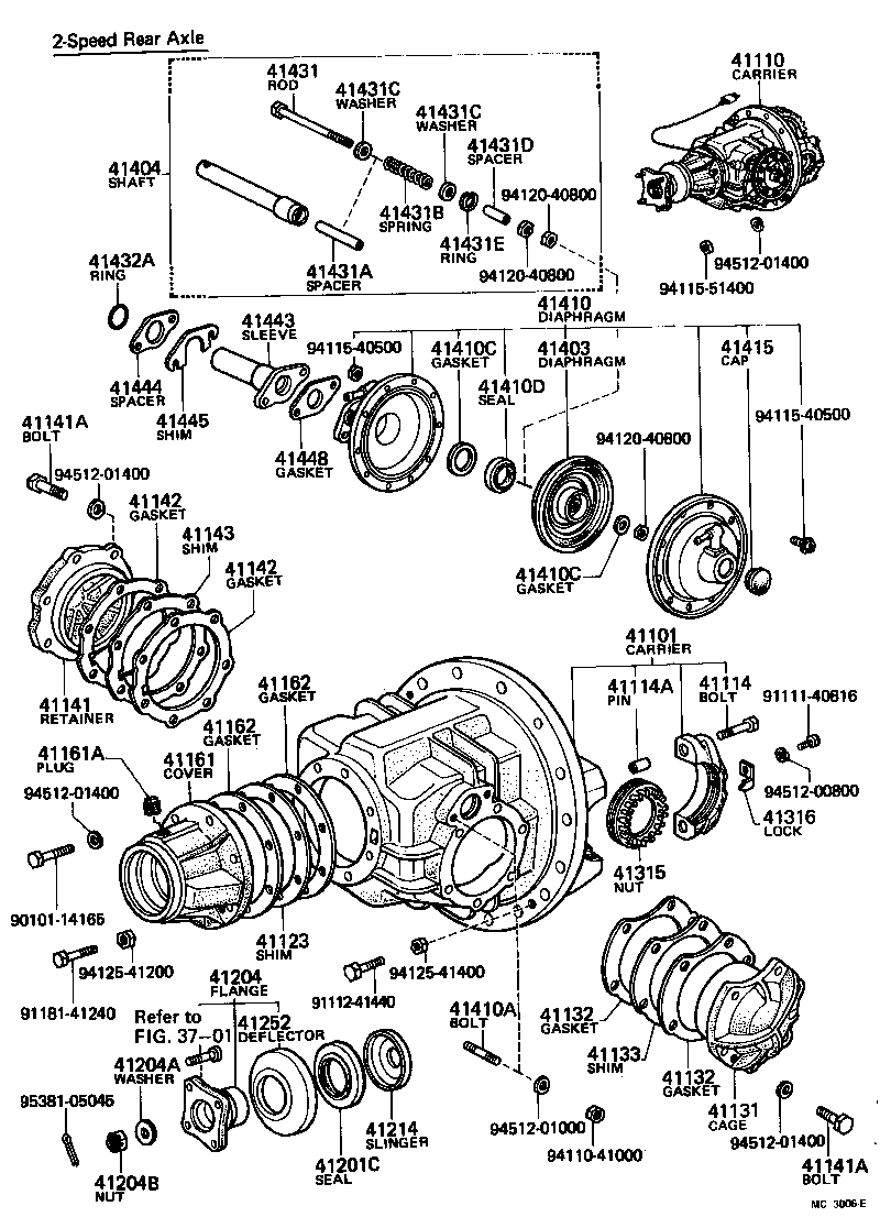  HEAVY DUTY TRUCK |  REAR AXLE HOUSING DIFFERENTIAL