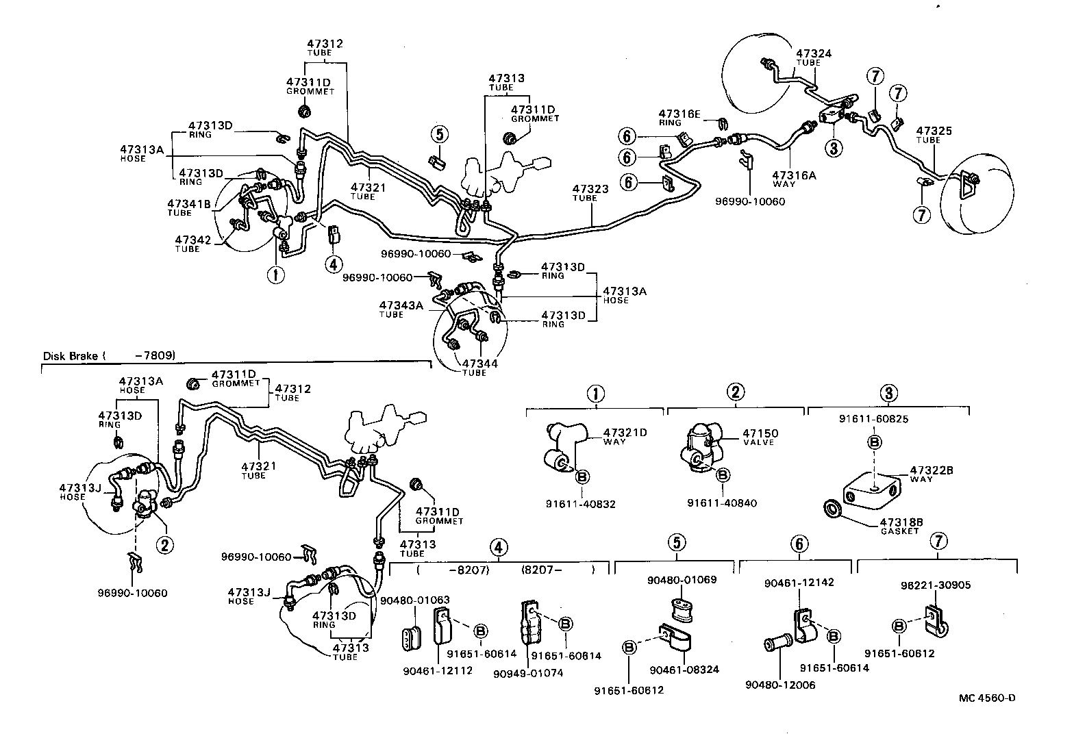  TOYOTA1000 |  BRAKE TUBE CLAMP