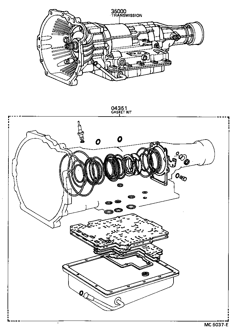 HILUX | TRANSAXLE OR TRANSMISSION ASSY GASKET KIT ATM