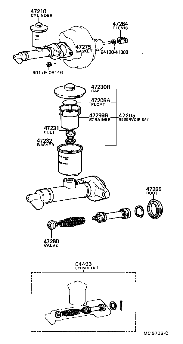  HILUX |  BRAKE MASTER CYLINDER
