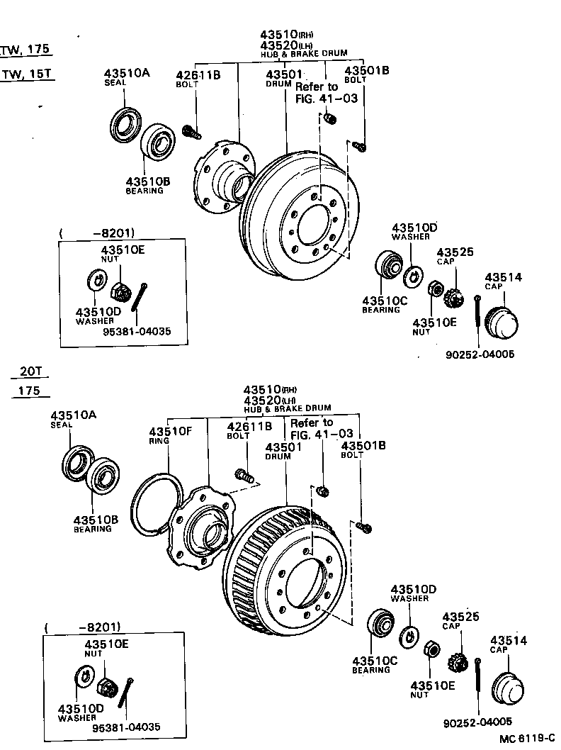  STOUT |  FRONT AXLE HUB