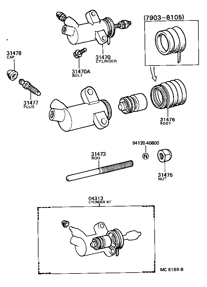  STOUT |  CLUTCH RELEASE CYLINDER