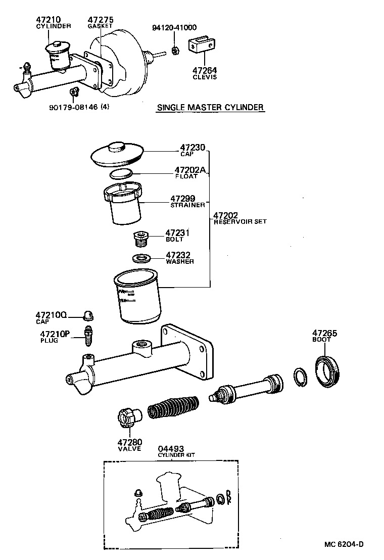  STOUT |  BRAKE MASTER CYLINDER