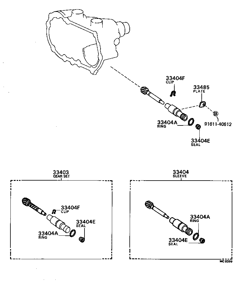  TERCEL |  SPEEDOMETER DRIVEN GEAR MTM