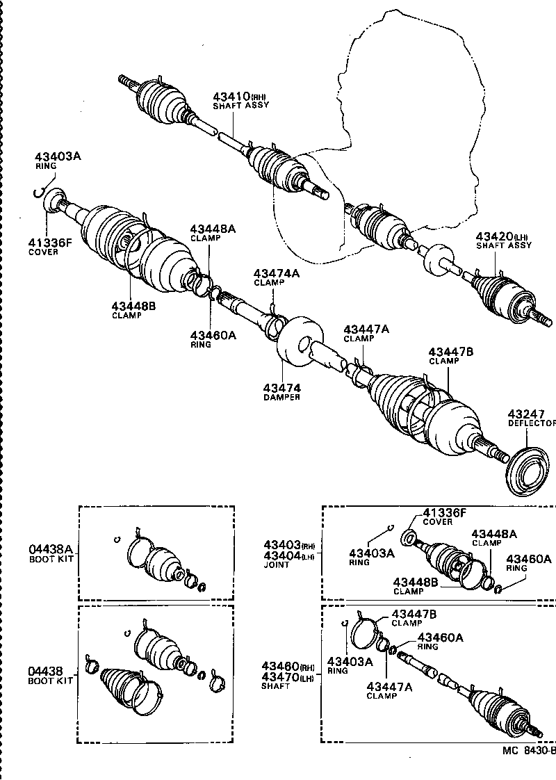  TERCEL |  FRONT DRIVE SHAFT