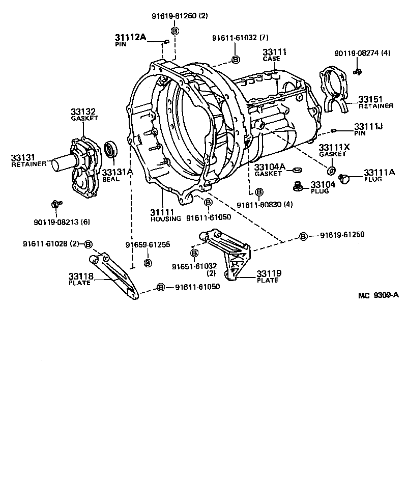 HIACE VAN COMUTER | CLUTCH HOUSING TRANSMISSION CASE MTM