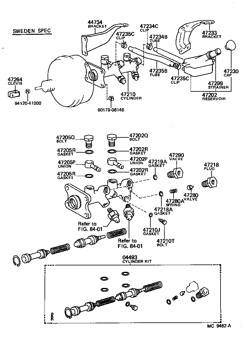  HIACE VAN COMUTER |  BRAKE MASTER CYLINDER