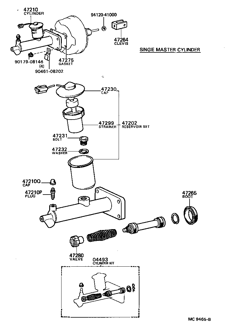  STOUT |  BRAKE MASTER CYLINDER