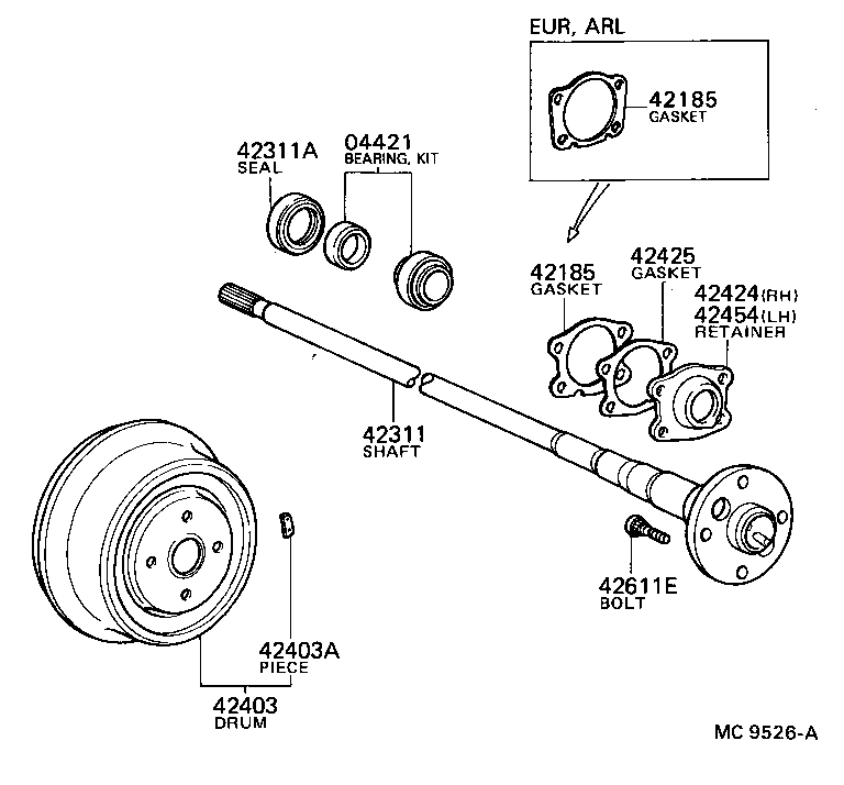  MODEL F |  REAR AXLE SHAFT HUB