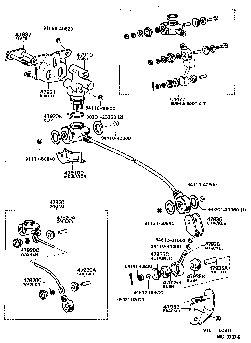  MODEL F |  BRAKE TUBE CLAMP