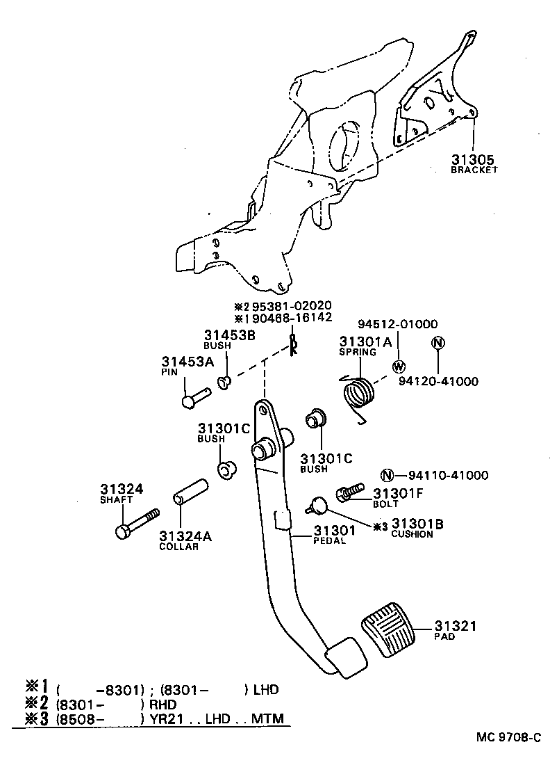  MODEL F |  CLUTCH PEDAL FLEXIBLE HOSE