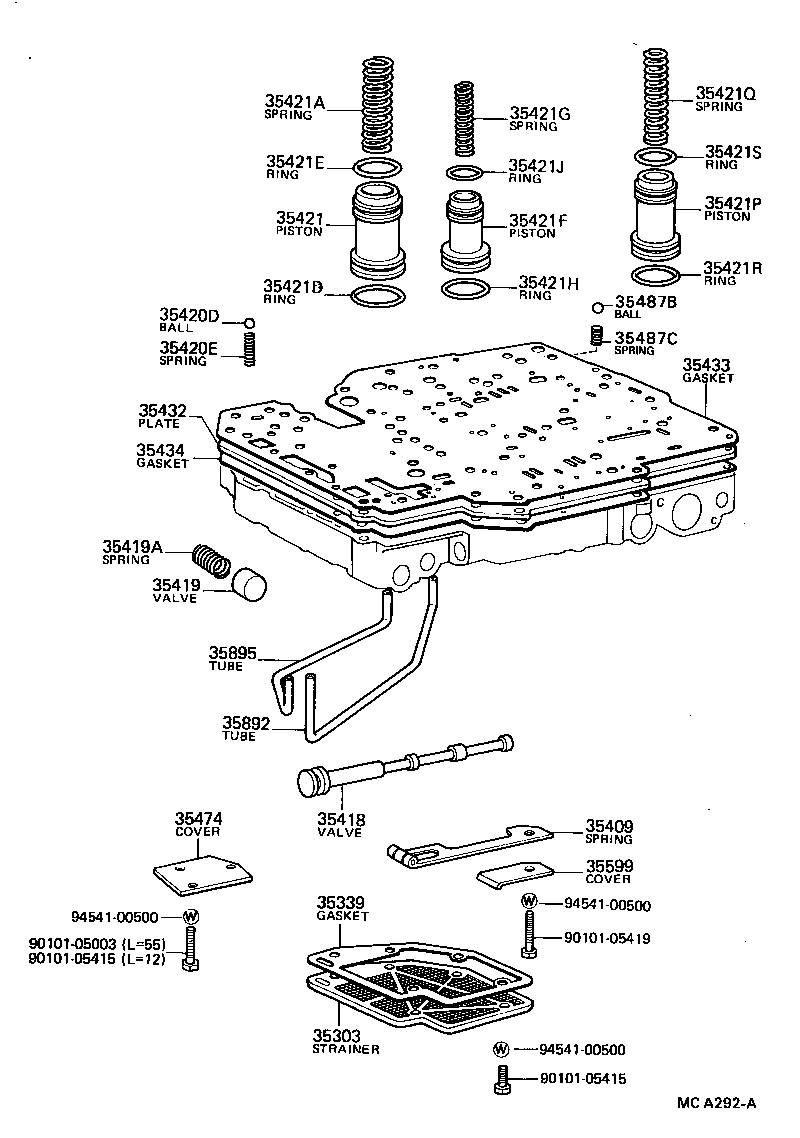  CRESSIDA |  VALVE BODY OIL STRAINER ATM