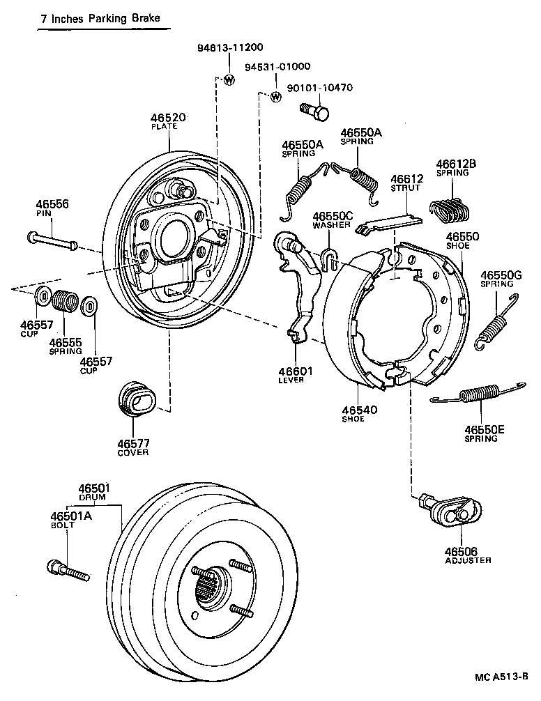  COASTER |  PARKING BRAKE CABLE