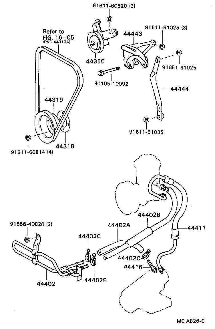  HILUX |  POWER STEERING TUBE