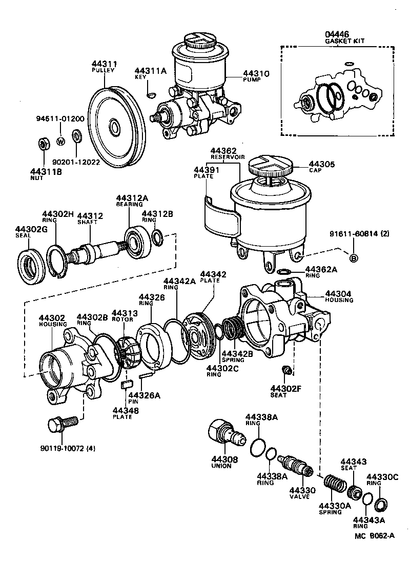  CRESSIDA |  VANE PUMP RESERVOIR POWER STEERING