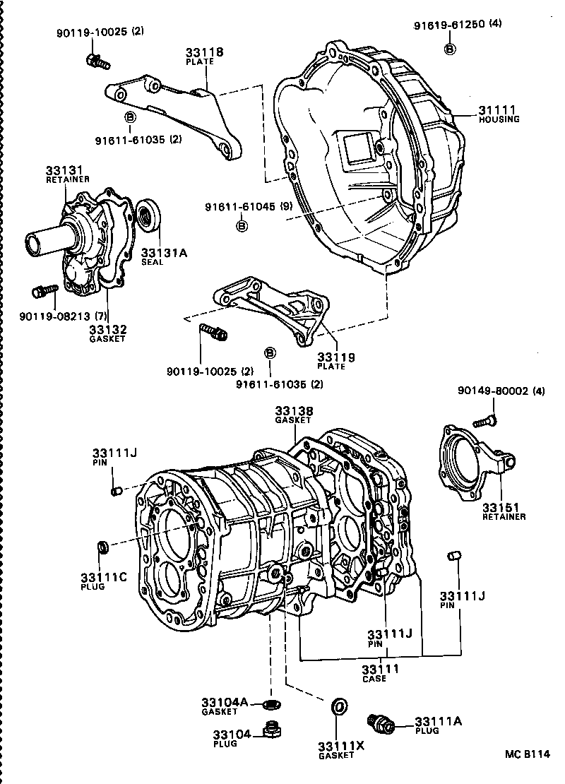  CRESSIDA |  CLUTCH HOUSING TRANSMISSION CASE MTM