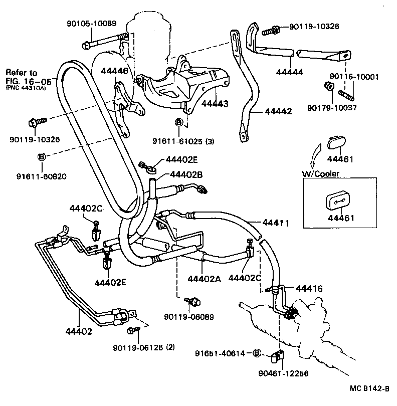  CRESSIDA |  POWER STEERING TUBE