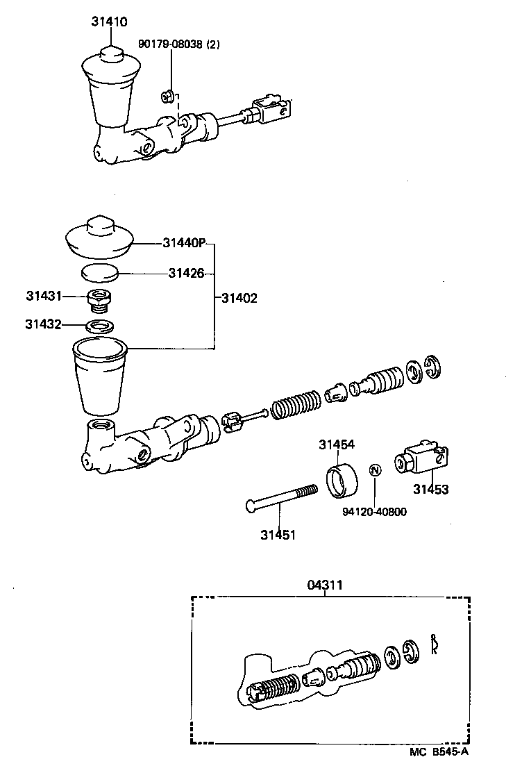  STARLET |  CLUTCH MASTER CYLINDER