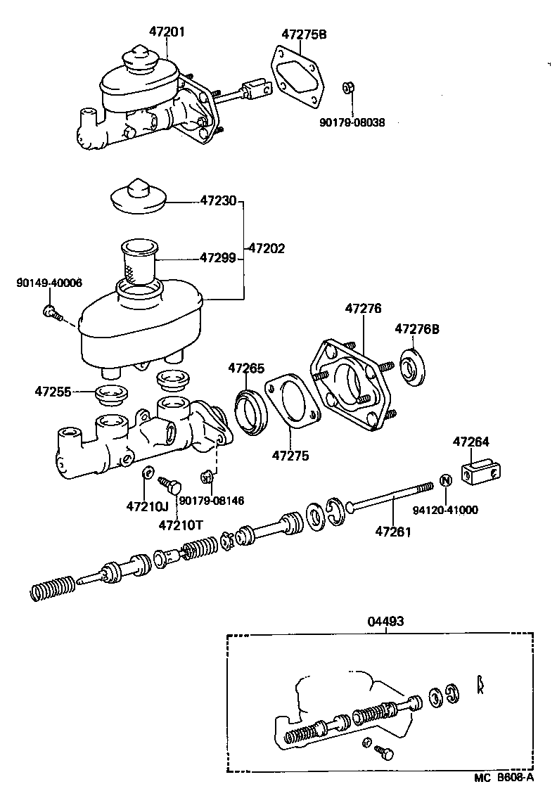  STARLET |  BRAKE MASTER CYLINDER