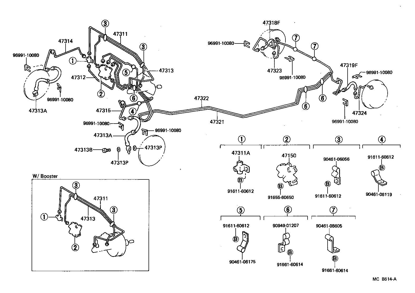  STARLET |  BRAKE TUBE CLAMP