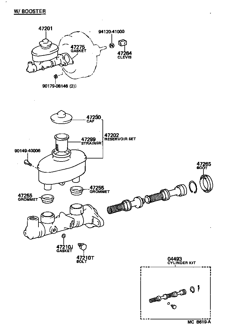  STARLET |  BRAKE MASTER CYLINDER