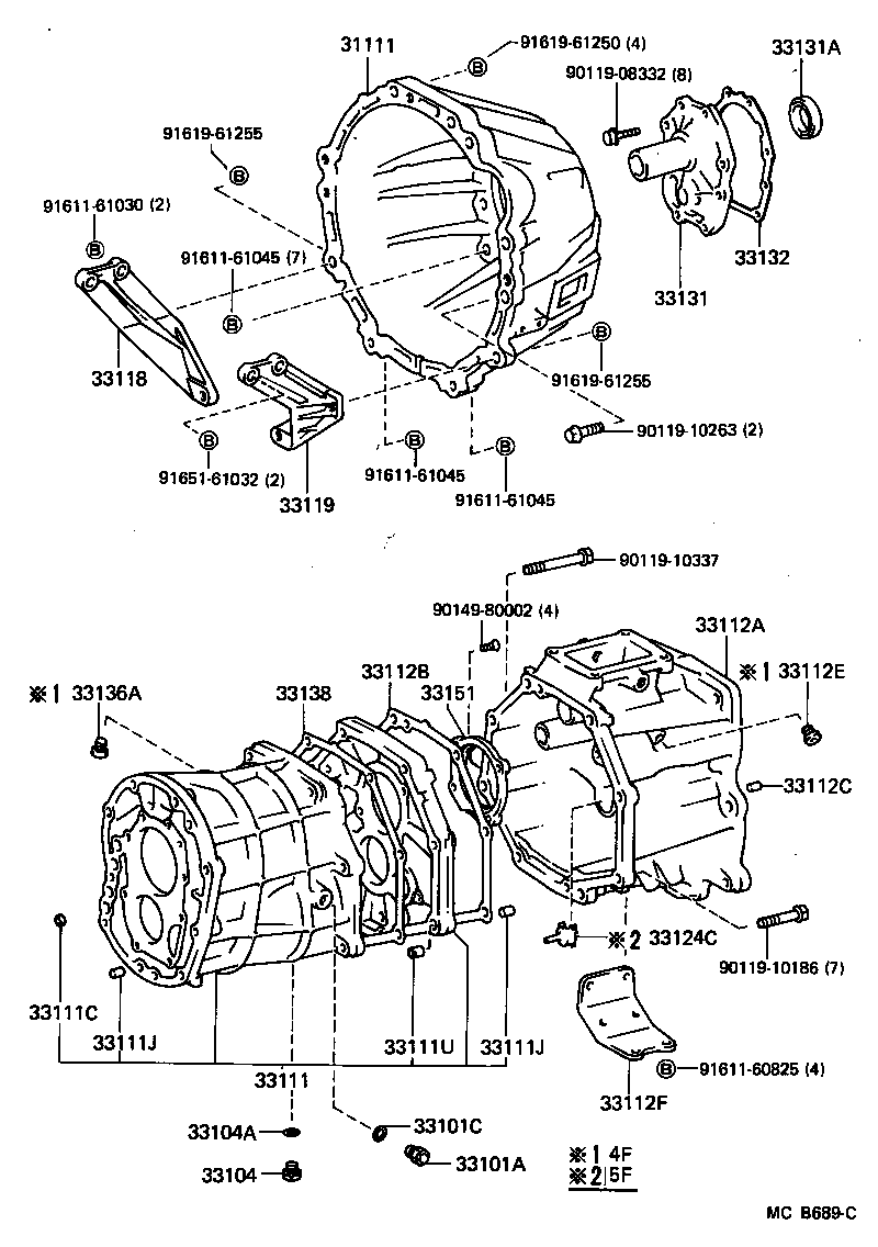  LAND CRUISER 70 |  CLUTCH HOUSING TRANSMISSION CASE MTM