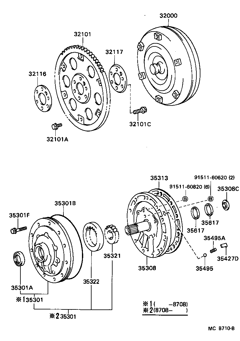  LAND CRUISER 70 |  TORQUE CONVERTER FRONT OIL PUMP CHAIN ATM