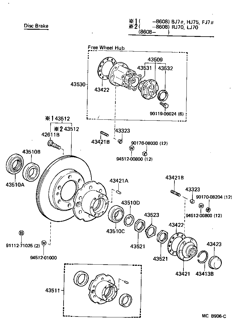  LAND CRUISER 70 |  FRONT AXLE HUB