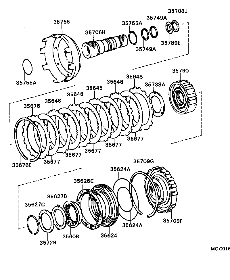  SUPRA |  CENTER SUPPORT PLANETARY SUN GEAR ATM