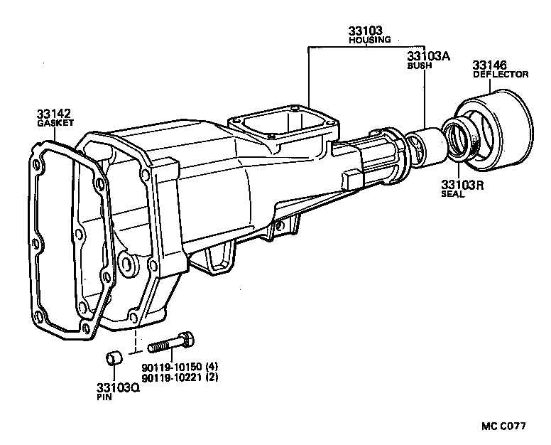  TOYOTA1000 |  EXTENSION HOUSING MTM