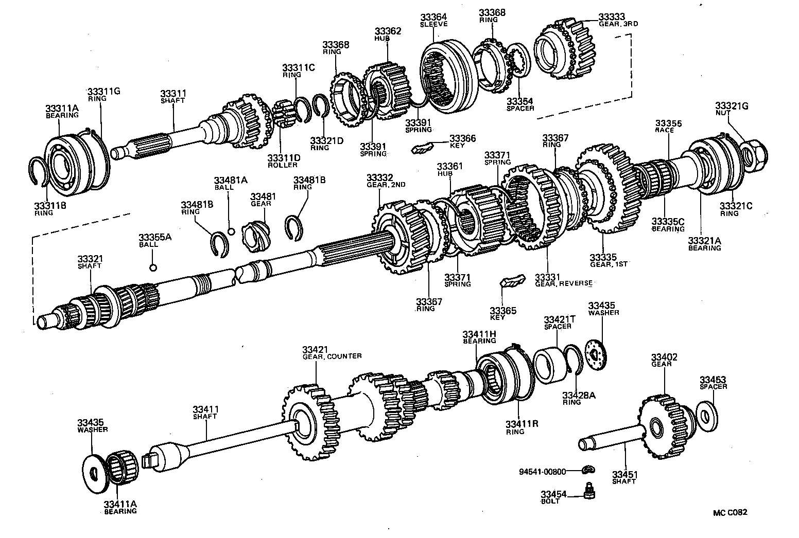  TOYOTA1000 |  TRANSMISSION GEAR MTM