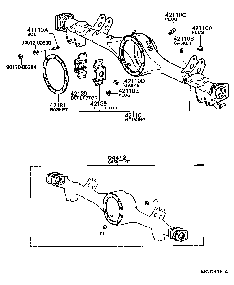  MODEL F |  REAR AXLE HOUSING DIFFERENTIAL
