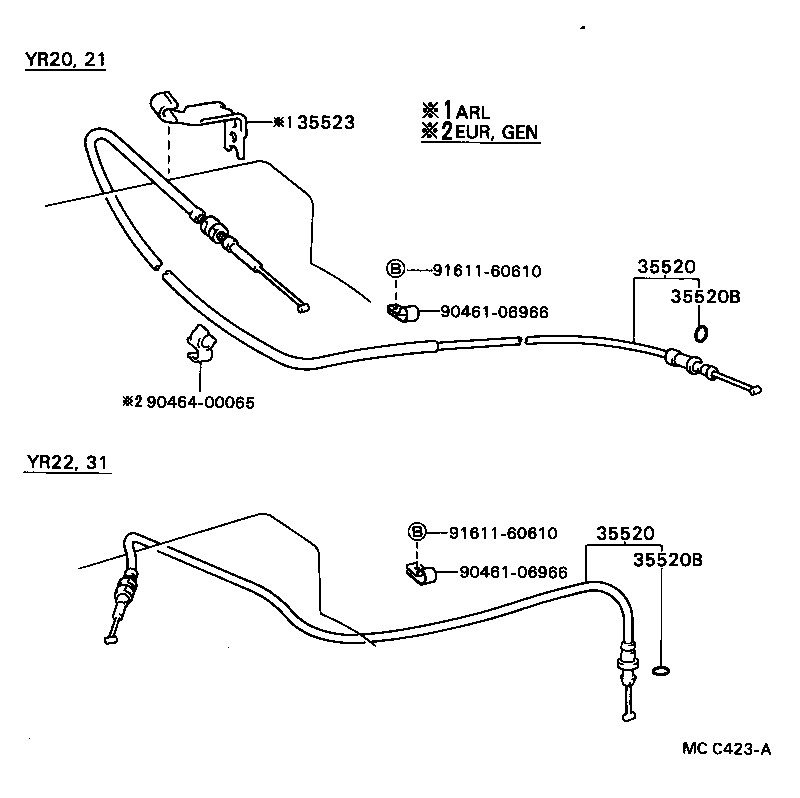  MODEL F |  THROTTLE LINK VALVE LEVER ATM